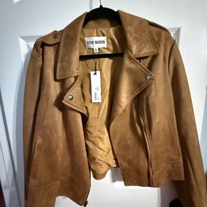 Steve Madden Camel Leather Jacket